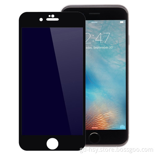 HUYSHE cell phone use screen guard for iphone 6 3D carbon screen protector tempered glass